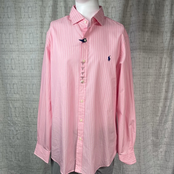 NWT Polo Ralph Lauren Button Down Casual Long Sleeve Shirt Slim Fit MEDIUM LEFT - Picture 2 of 6